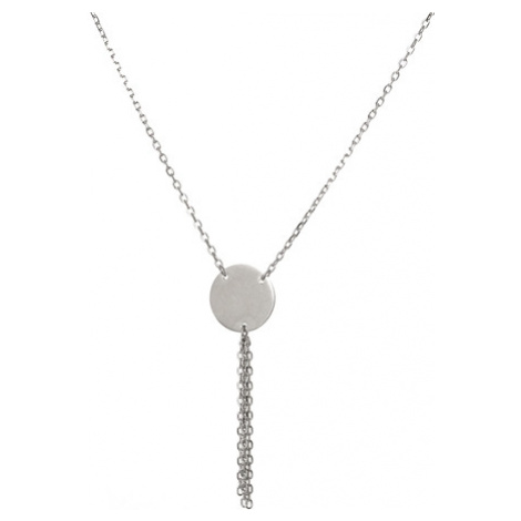 Dámský stříbrný náhrdelník s destičkou STNAH080F Veroma