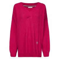 Tommy Hilfiger Sweater - CANDACE V-NK SWTR pink