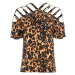 Bonprix BODYFLIRT tričko s odhalenými rameny Barva: Hnědá, Mezinárodní