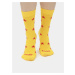 Žluté vzorované ponožky Fusakle Hviezda plážová