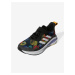 Černé dětské vzorované sportovní boty adidas Performance Fortarun