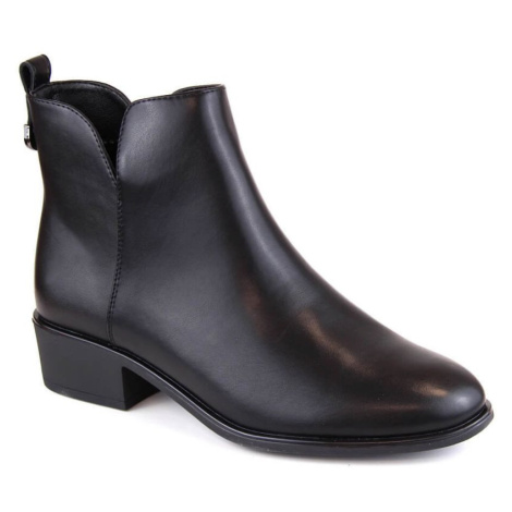 Sergio Leone W SK418A černé zateplené boty
