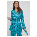 Pyžamo Answear Lab dámská, tyrkysová barva, saténový