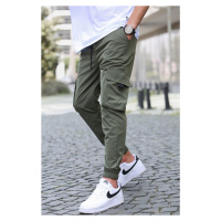 Madmext Khaki Cargo Men's Pocket Jogger Pants 5461