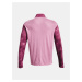 Růžové pánské vzorované sportovní tričko s dlouhým rukávem Under Armour