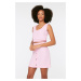 Trendyol Pink Snaps Terry Fabric Knitted Skirt