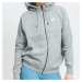 Nike NSW Essential Fleece Full-Zip Hoodie Dk Grey Heather/ White