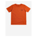 Oranžové klučičí tričko s potiskem Quiksilver Wild Card