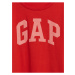Červené holčičí tričko s dlouhým rukávem GAP