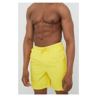 Plavkové šortky Lyle & Scott žlutá barva