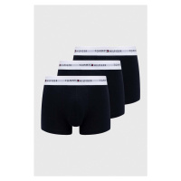 Boxerky Tommy Hilfiger 3-pack pánské, tmavomodrá barva, UM0UM02761