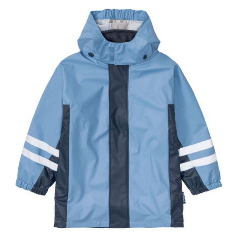 Playshoes Dětská nepromokavá bunda s fleecovou podšívkou (námořnická modrá / světle modrá)