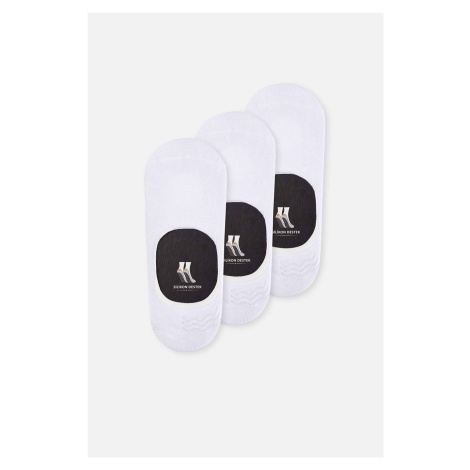 Dagi Men's White 3-Pack Cotton Invisible Socks