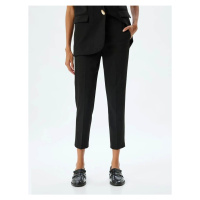 Koton Slim Fit Cigarette Pants with Standard Waist Pockets