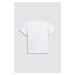 Kojenecké tričko Coccodrillo bílá barva, s potiskem