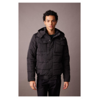 DEFACTO Slim Fit Hooded Faux Fur Lined Puffer Down Coat