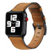 4wrist Kožený řemínek s prošíváním pro Apple Watch - Brown 38/40/41 mm