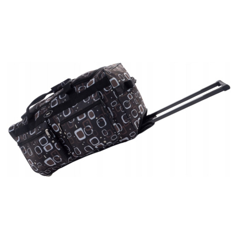 Rogal Černo-bílá cestovní taška na kolečkách "Comfort" - XXL (108l)