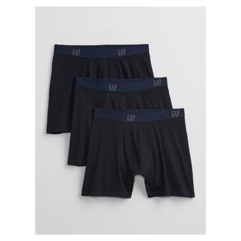 Modré pánské boxerky GAP Logo boxer briefs, 3ks