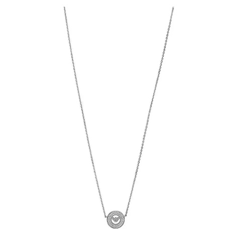 Emporio Armani Třpytivý stříbrný náhrdelník s kubickými zirkony EG3585040
