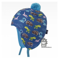 Chlapecká zimní funkční čepice Dráče - Polárka 25, modrá Barva: Modrá
