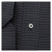 Pánská košile Slim Fit černá s puntíkovaným vzorem 12107