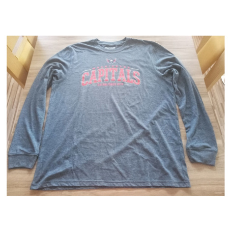 Washington Capitals pánské tričko s dlouhým rukávem blue Mesh Text LS Level