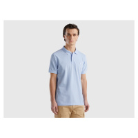 Benetton, Sky Blue Regular Fit Polo