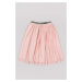 Dětská sukně zippy růžová barva, midi, áčková