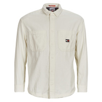 Tommy Jeans TJM CASUAL CORDUROY OVERSHIRT Bílá