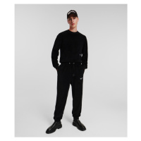 Tepláky karl lagerfeld jeans klj relaxed toweling sweatpant black