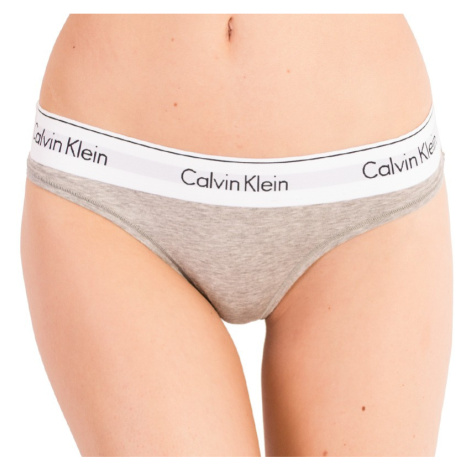 Dámská tanga Calvin Klein šedá