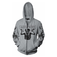 The Offspring mikina, Skeletons Grey Zip, pánská