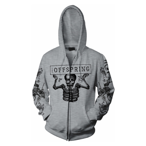 The Offspring mikina, Skeletons Grey Zip, pánská Probity Europe Ltd