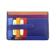 Dámská/pánská kožená dokladovka k uložení kreditních karet a dokladů - tmavě modrá