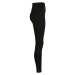 Ladies High Waist Jersey Leggings - black