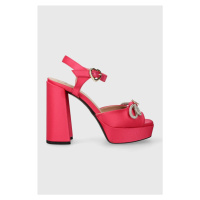 Sandály Love Moschino růžová barva, JA1606CG1IJO0604