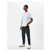 Koton Loose Fit Washed Wide Jeans - Steve Jean