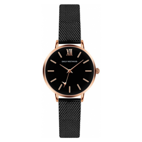 Emily Westwood Callum Brae Black Mesh Watch ECG-3314