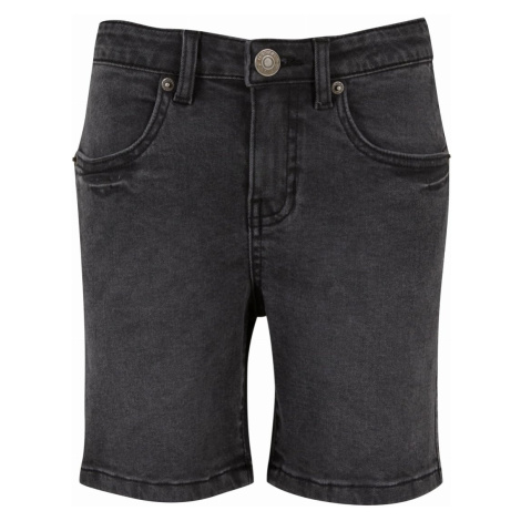 Urban Classics / Boys Relaxed Fit Jeans Shorts black washed