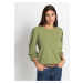 Bonprix BODYFLIRT pohodlné tričko Barva: Zelená, Mezinárodní