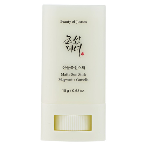 BEAUTY OF JOSEON Opalovací tyčinka Matte Sun Stick Mugwort + Camelia SPF50+ PA++++ (18 g)