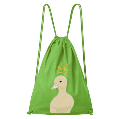 DOBRÝ TRIKO Bavlněný batoh s potiskem Kachnička Barva: Apple green