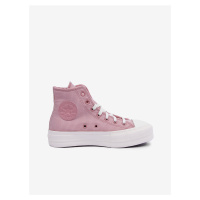 Růžové dámské pruhované kotníkové tenisky Converse Chuck Taylor - Dámské