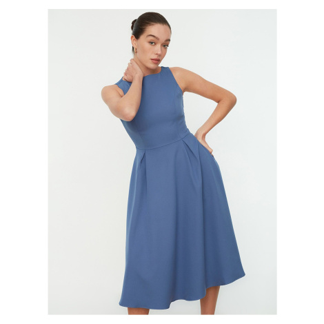 Modré dámské šaty Trendyol