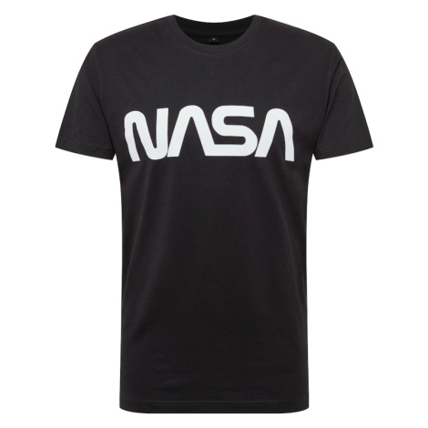 Mister Tee Tričko 'Nasa' černá / bílá