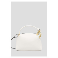 Kožená kabelka JW Anderson Small Corner Bag bílá barva, HB0603.LA0307.002