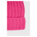 Kašmírová čepice Samsoe Samsoe růžová barva, vlněná