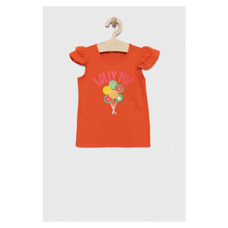 Dětské tričko Birba&Trybeyond oranžová barva
