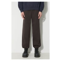 Bavlněné tepláky Wood Wood Cal Joggers hnědá barva, 10275000.2424